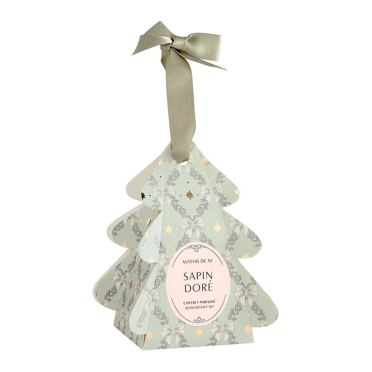 Coffret Surprises parfumées Sapin Rubans de Fête - Sapin Doré - MATHILDE M